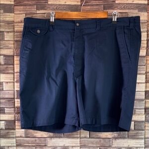 Used Towncraft Dark Blue Flat Front Shorts Size 40